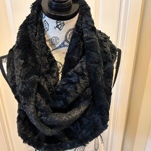 Faux fur infinity scarf